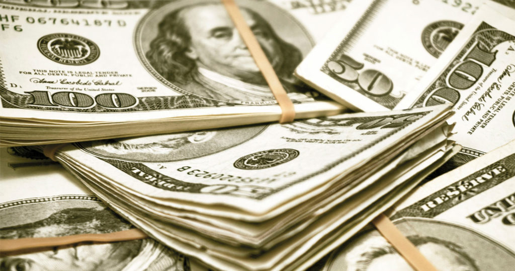 Image showing bundles of american dollars