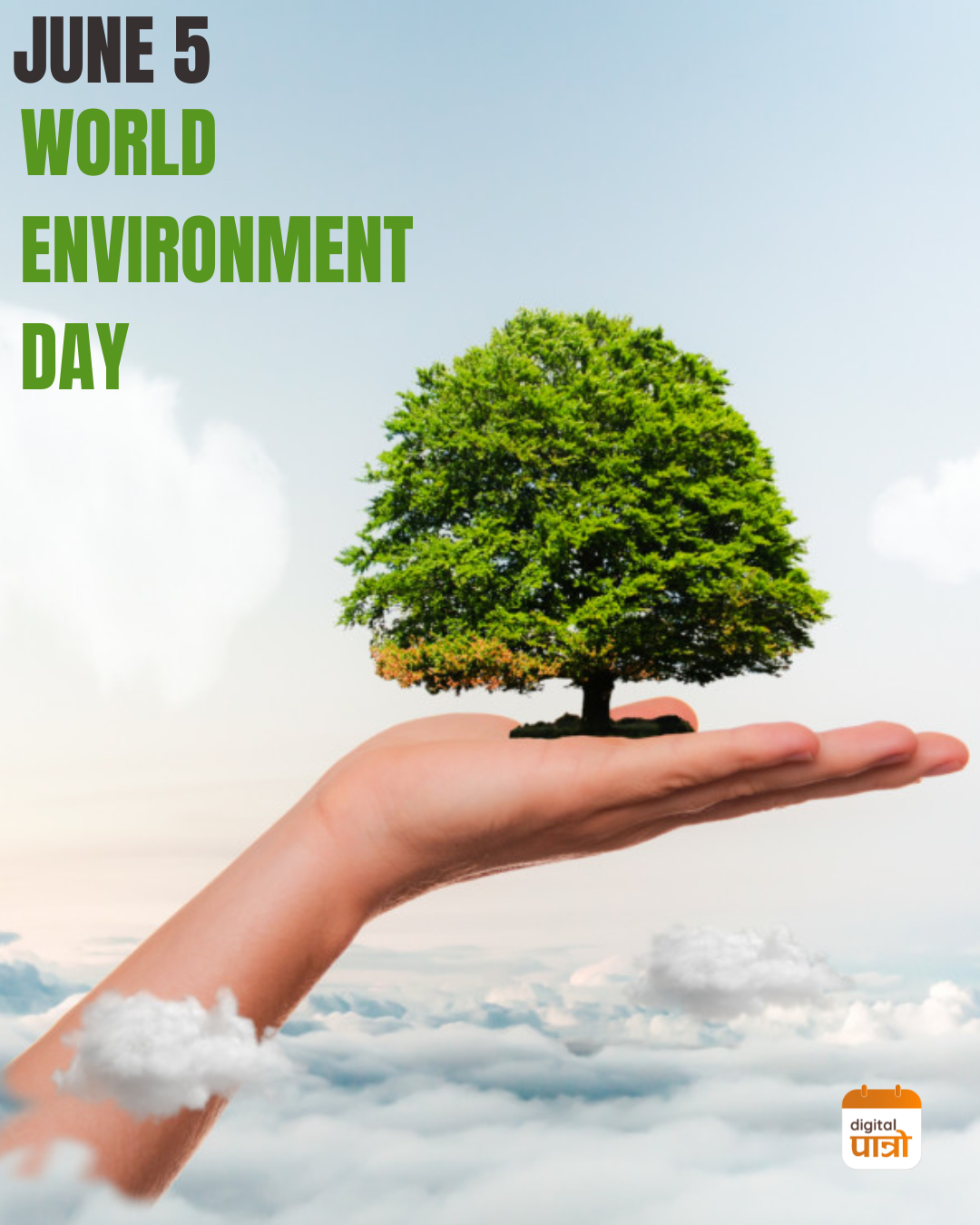 creative illustration of world environment day